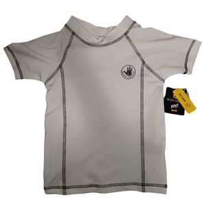 Boys Body Glove 50UPF Swim Shirt, White, sz 8, NWT